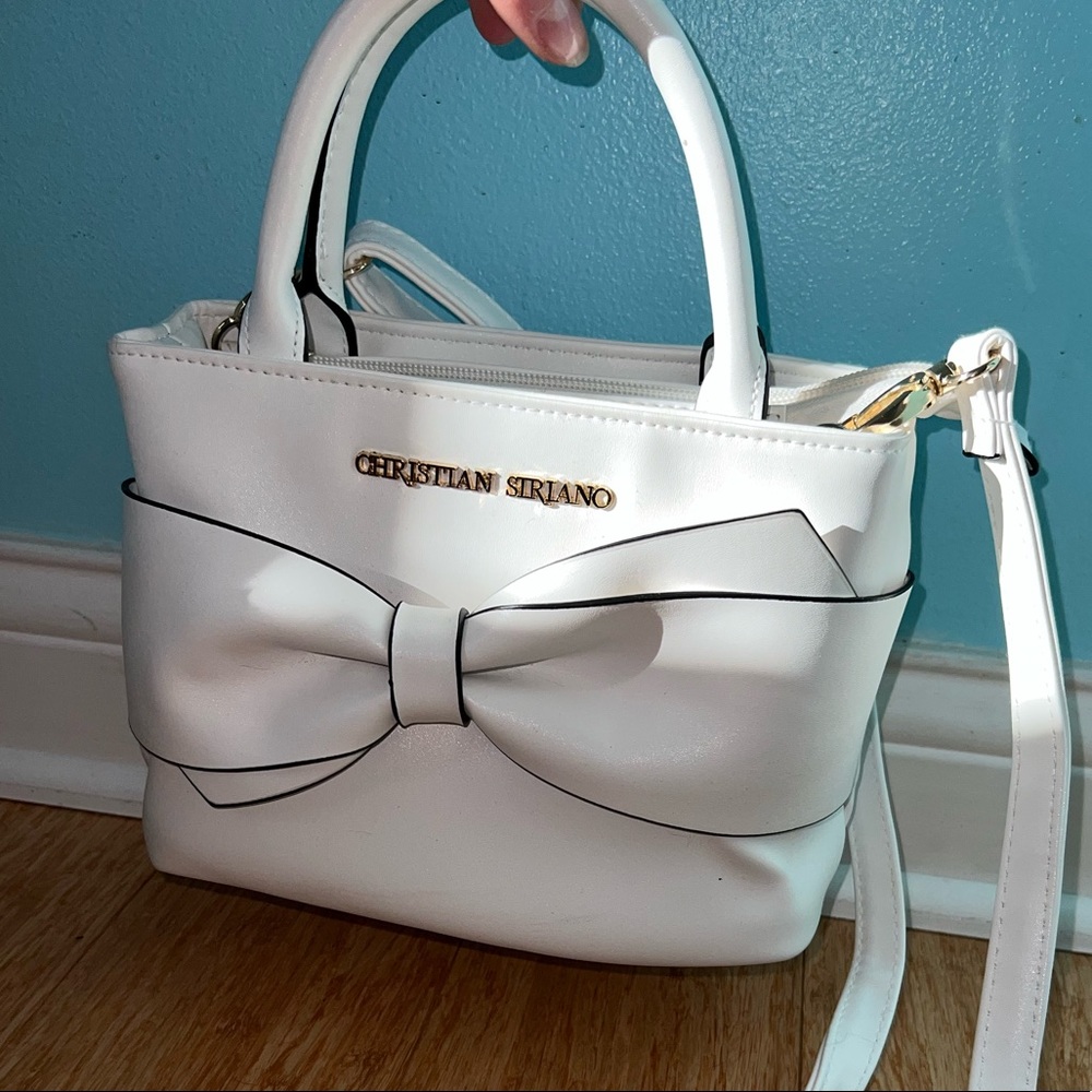 White Christian Siriano purse